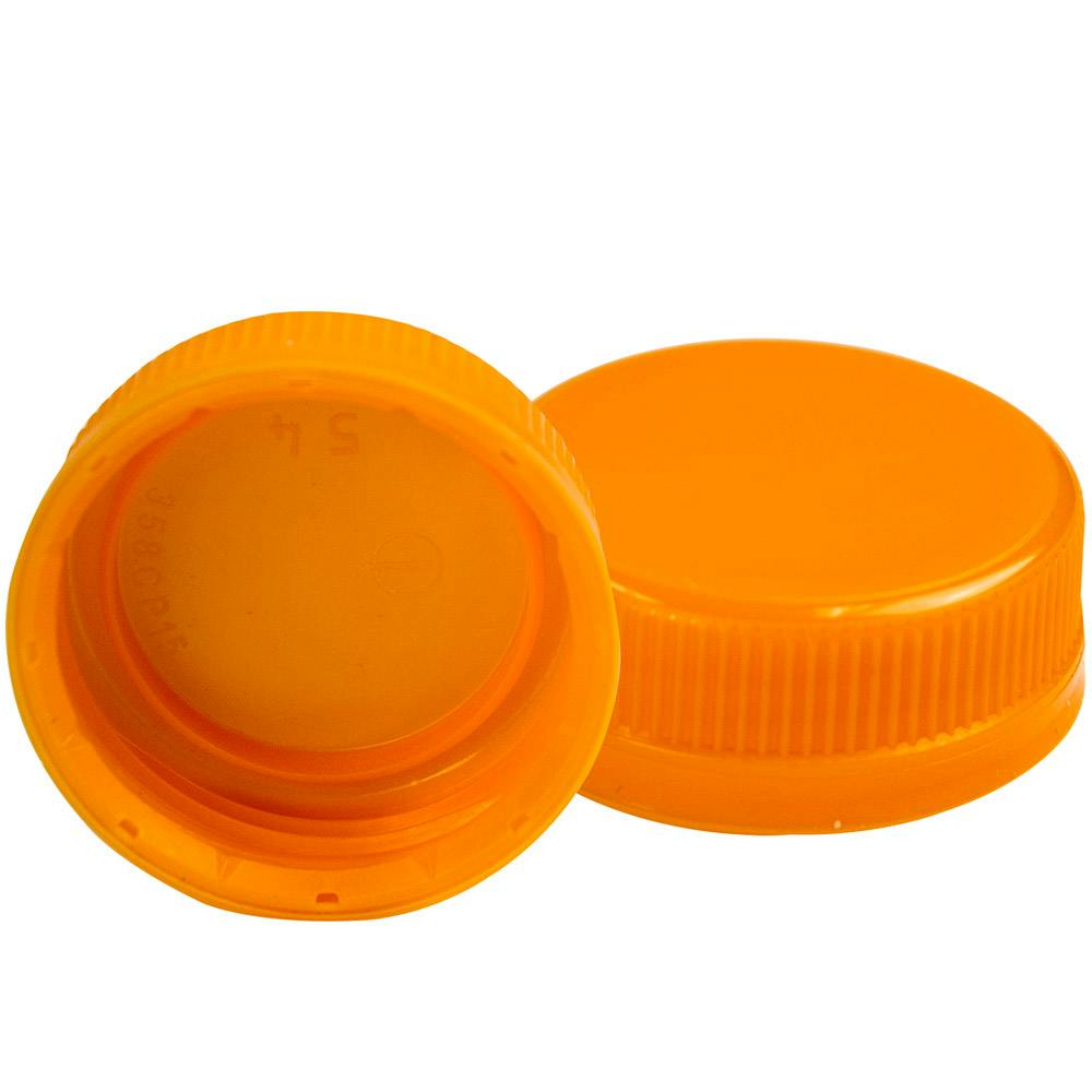 38mm DBJ Orange HDPE Tamper Evident Screw Cap