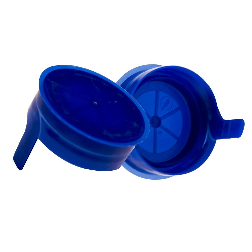 38mm STT Blue LDPE Tamper-Evident Snap-On Cap