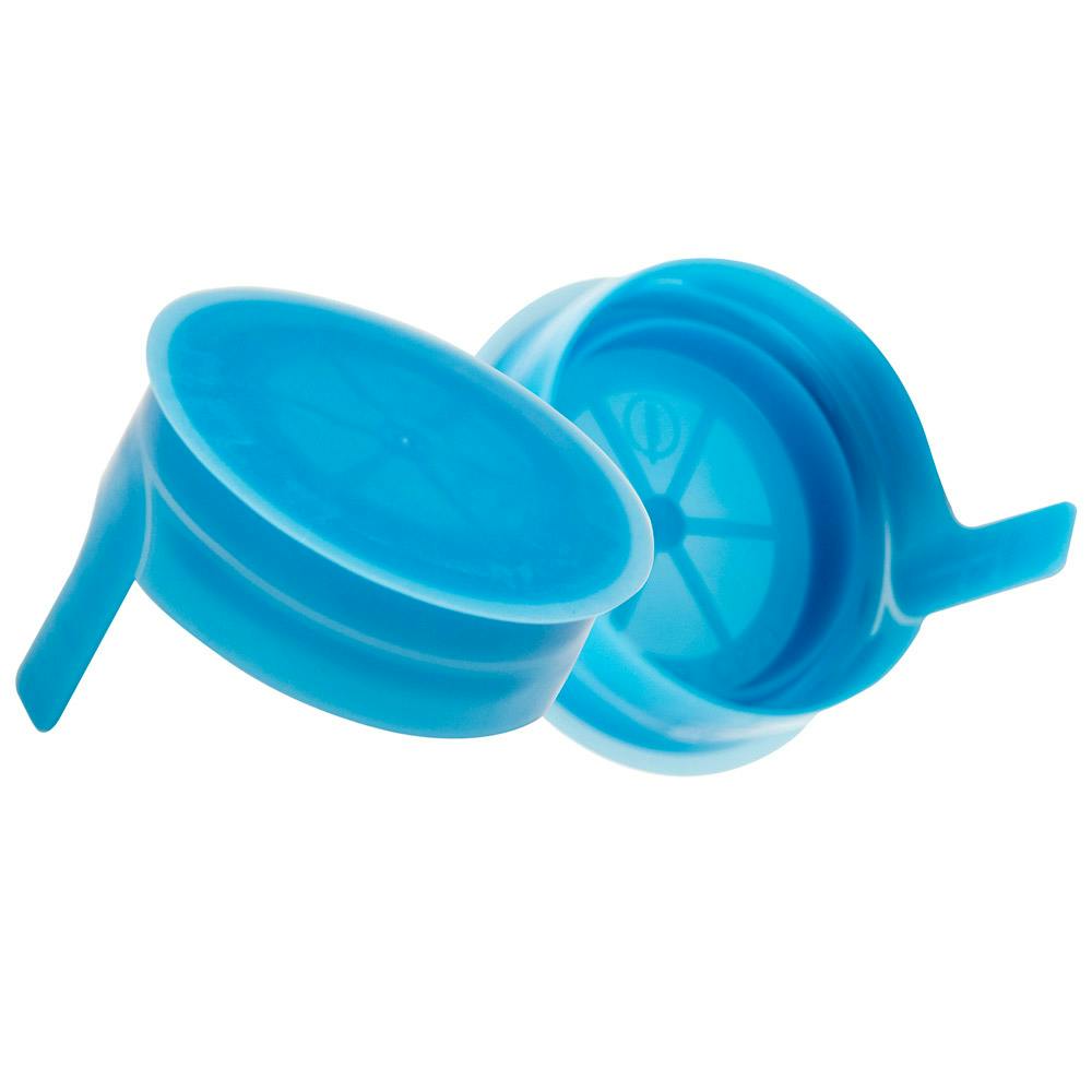 38mm STT Light Blue LDPE Tamper-Evident Snap-On Cap