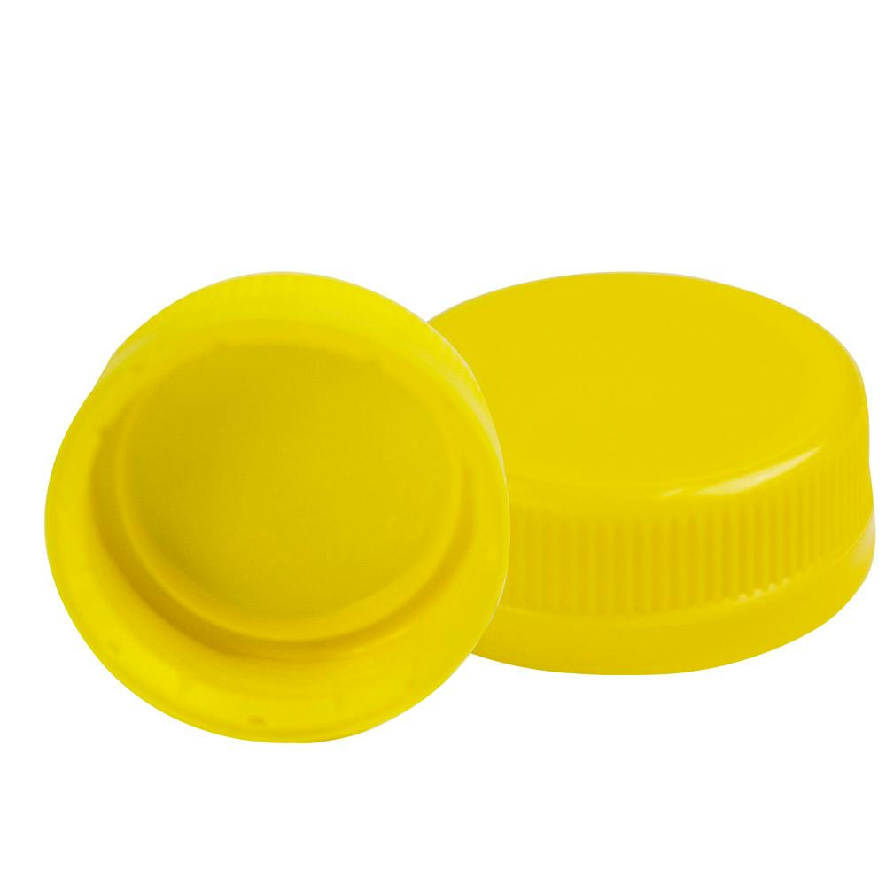 38mm SSJ Yellow LDPE Tamper Evident Screw On Cap
