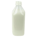 1 Liter Clear PET Square Beverage Bottle with 38mm DBJ Neck (Cap Sold Separately)