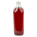 1.5 Liter Clear PET Square Beverage Bottle with 38mm DBJ Neck (Cap Sold Separately)