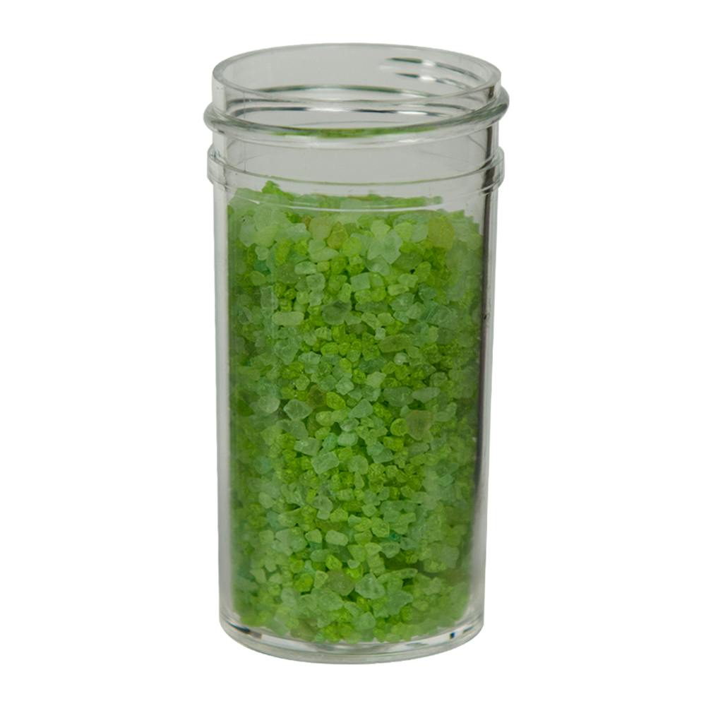 1-1/2 oz. Clear Polystyrene Straight-Sided Round Jar with 38/400 Neck (Cap Sold Separately)