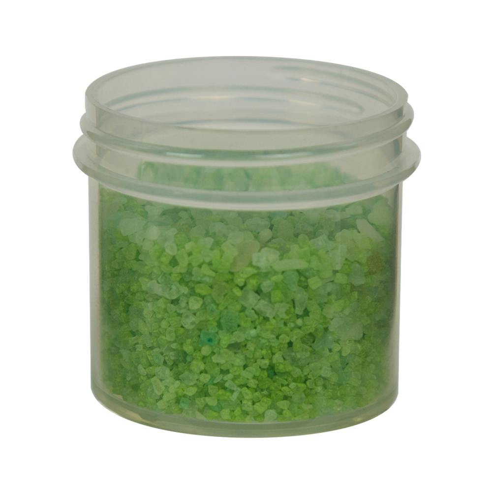 3 oz. Clarified Natural Polypropylene Straight-Sided Round Jar with 58/400 Neck (Cap Sold Separately)
