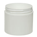 3 oz. White Polypropylene Straight-Sided Thick-Walled Round Jar with 58/400 Neck (Cap Sold Separately)