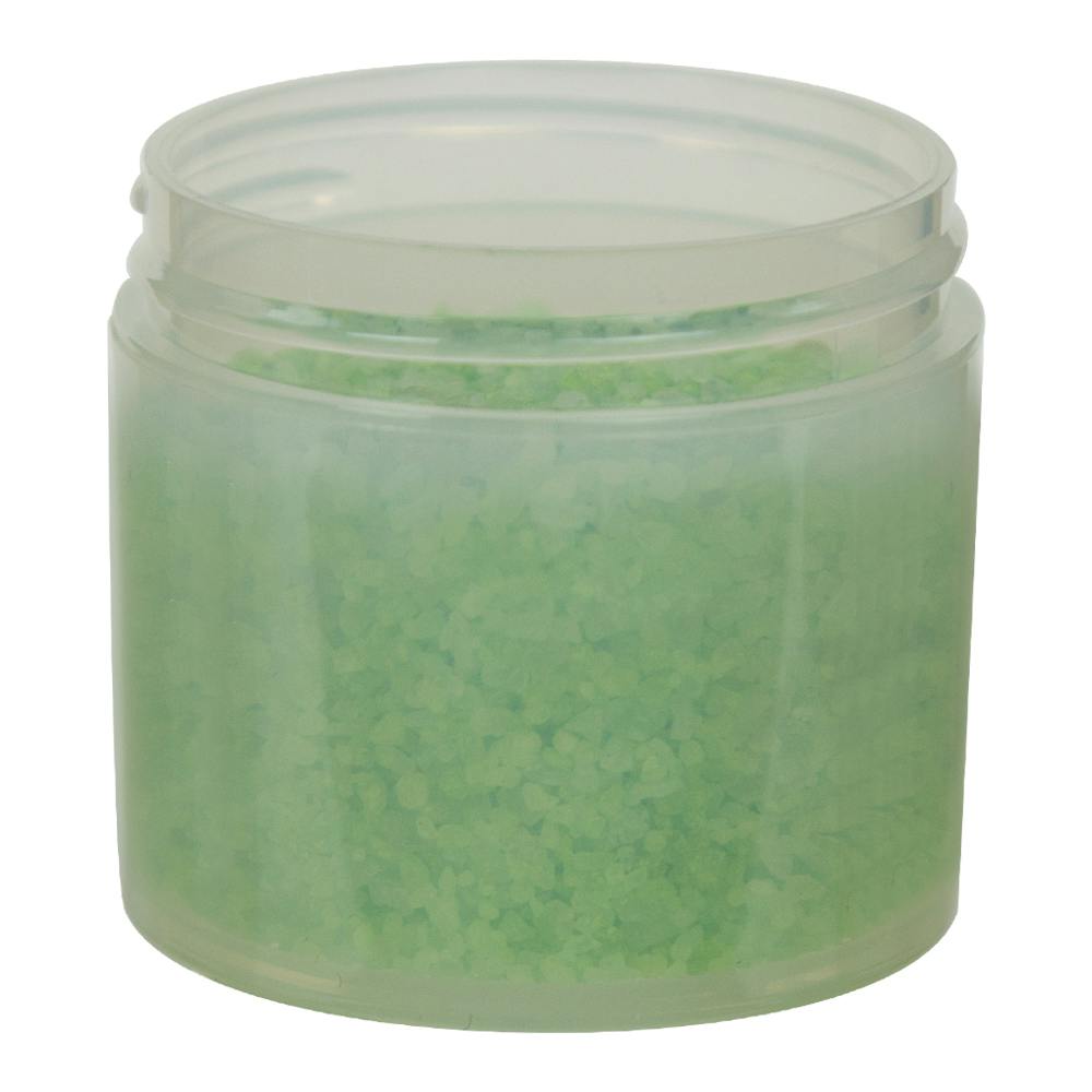 3 oz. Natural Polypropylene Straight-Sided Thick-Walled Round Jar with 58/400 Neck (Cap Sold Separately)