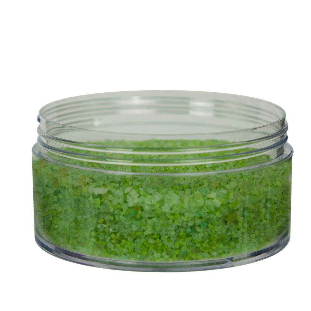 16 oz. Clear Polystyrene Straight-Sided Thick-Walled Round Jar with 120/400 Neck (Cap Sold Separately)