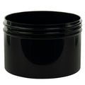 10 oz. Black Polypropylene Straight-Sided Round Jar with 100/400 Neck (Cap Sold Separately)