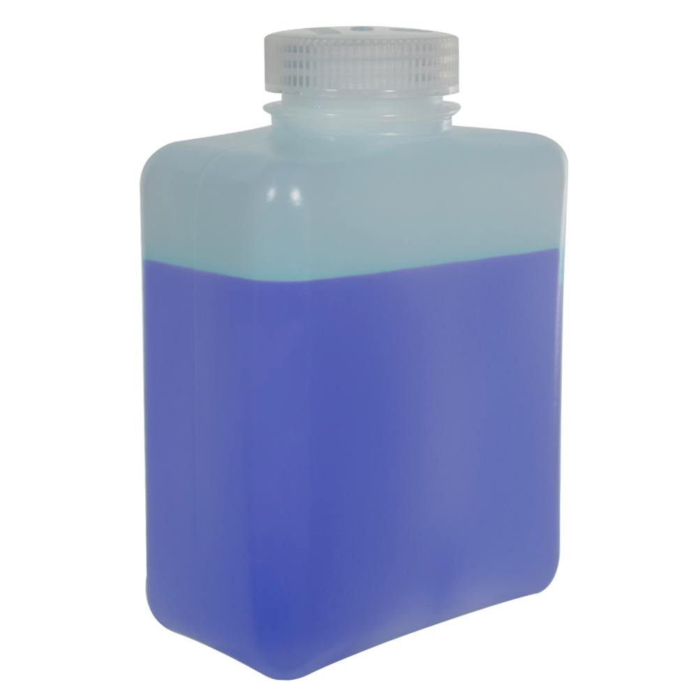 32 oz./1000mL Nalgene™ HDPE Rectangular Bottle with 53mm Cap