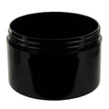 10 oz. Black Polypropylene Straight-Sided Thick-Walled Round Jar with 100/400 Neck (Cap Sold Separately)