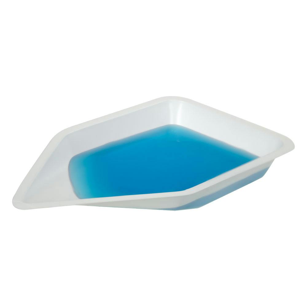 4-1/4" Top OD x 7" x 1-1/8" deep Polystyrene Anti-Static Weighing Canoes
