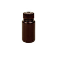 2 oz./60mL Nalgene™ Lab Quality Amber HDPE Wide Mouth Bottle with 28mm Cap