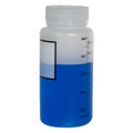 500mL Azlon® Polypropylene Graduated Label Bottle with 55mm Caps - Case of 12