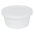 4 oz. White Specimen Containers with Lids - Case of 250