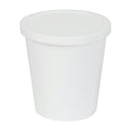 8 oz. White Specimen Containers with Lids - Case of 250