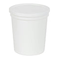 32 oz. White Specimen Containers with Lids - Case of 100