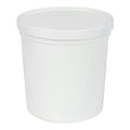 64 oz. White Specimen Containers with Lids - Case of 50