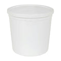 165 oz. White Specimen Containers with Lids - Case of 25