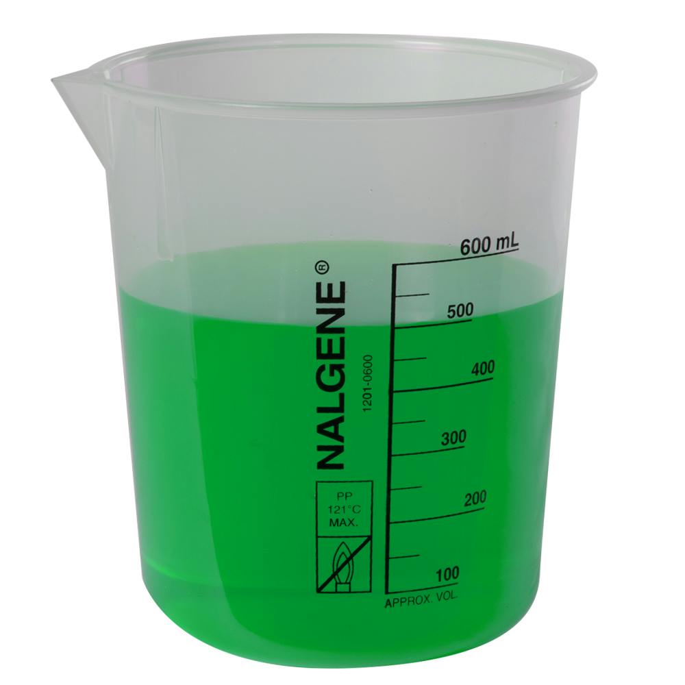 600mL Nalgene™ Polypropylene Clear Griffin Low Form Beaker