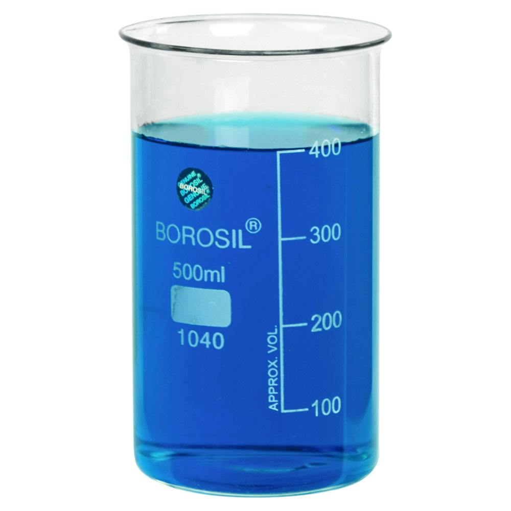 500mL Tall Form Borosilicate Glass Berzelius Beaker