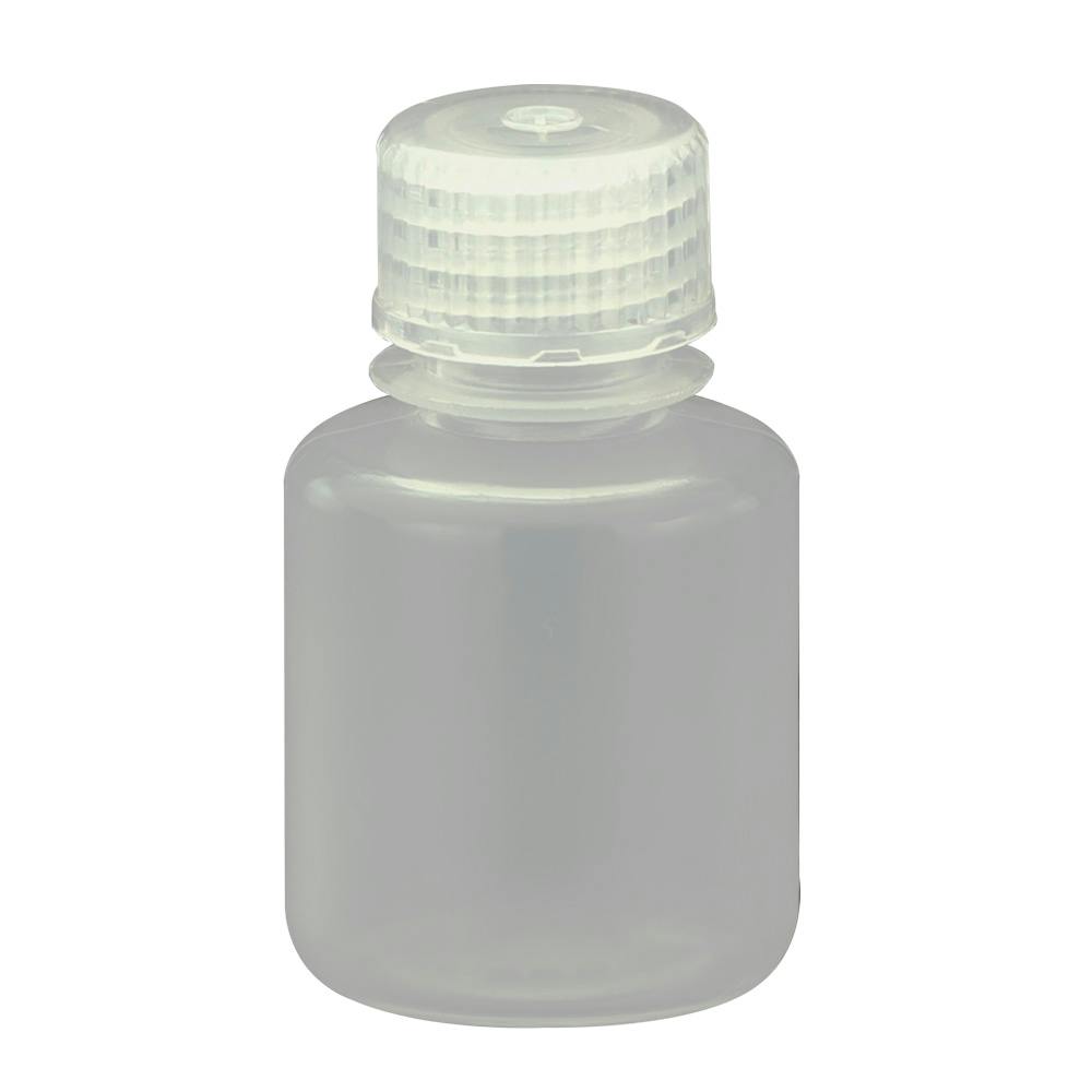 30mL Narrow Mouth Natural Polypropylene Reagent Bottle with 20/415 Polypropylene Cap - Package of 12