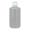 1000mL Narrow Mouth Natural Polypropylene Reagent Bottle with 38/430 Polypropylene Cap - Package of 6