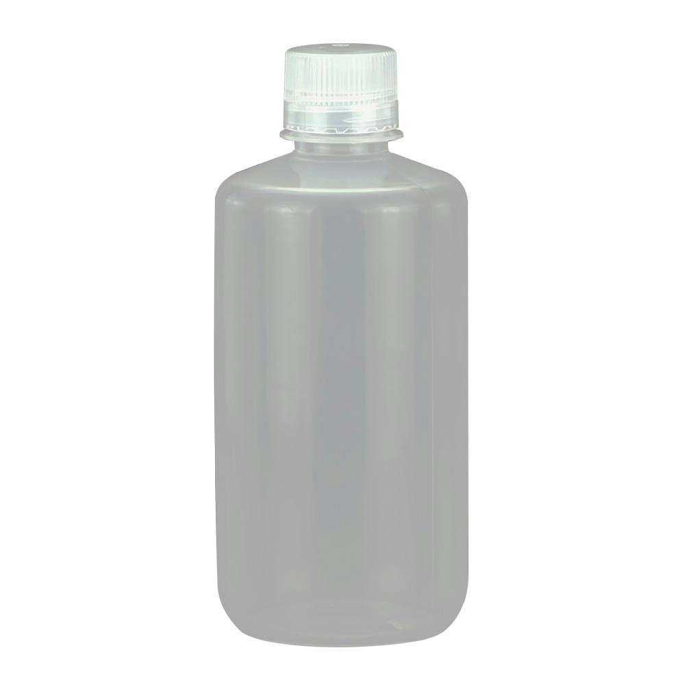 1000mL Narrow Mouth Natural Polypropylene Reagent Bottle with 38/430 Polypropylene Cap - Package of 6
