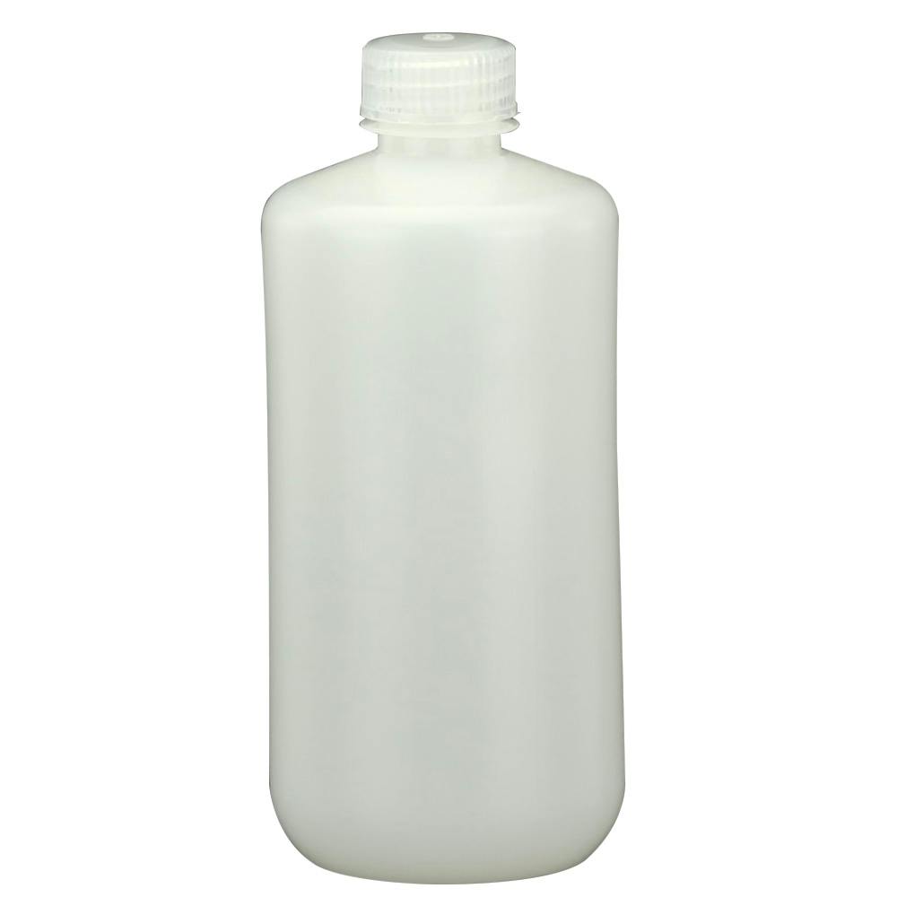 500mL Narrow Mouth Natural HDPE Reagent Bottle with 28/415 Polypropylene Cap - Package of 12