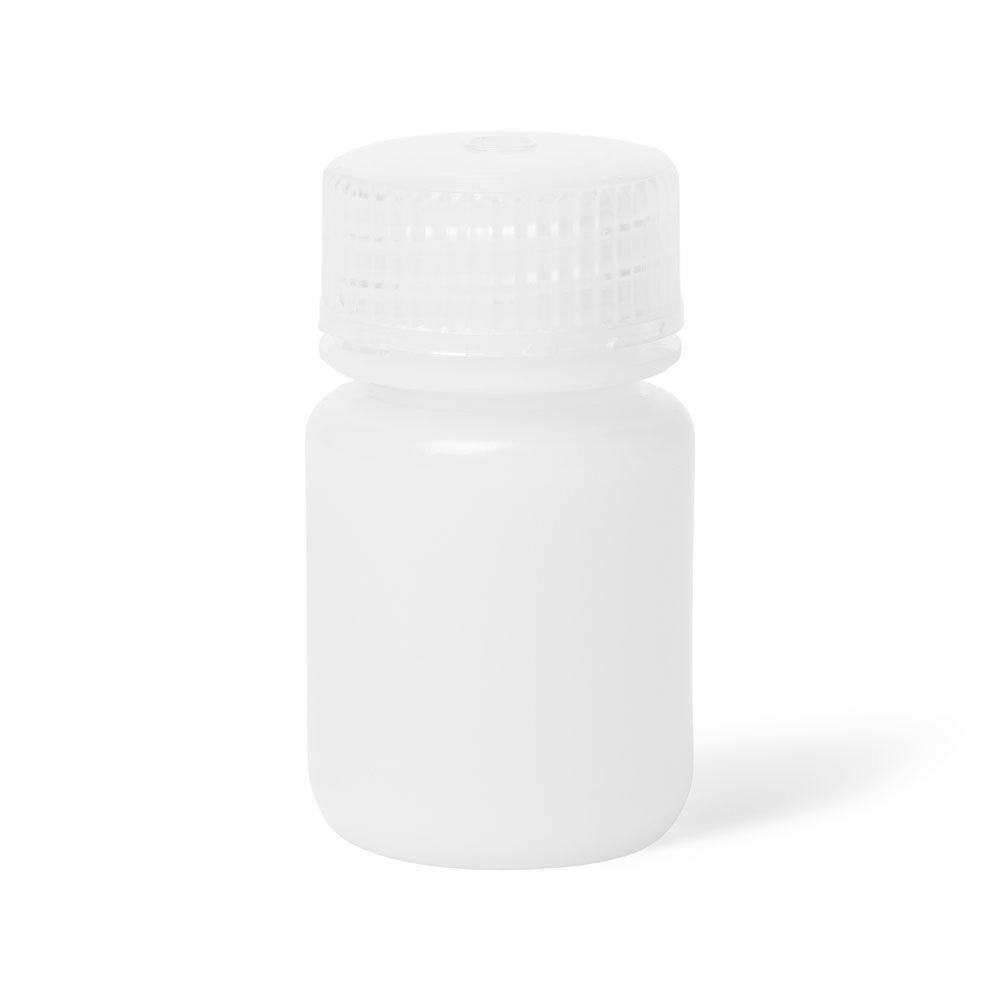 30mL Wide Mouth Natural Polypropylene Reagent Bottle with 28/415 Polypropylene Cap - Package of 12