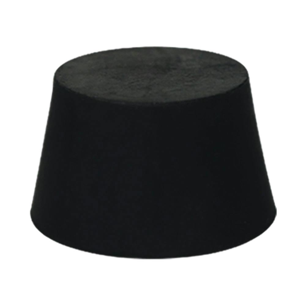 Size 8-1/2 Solid Black Rubber Stopper - Bag of Approx. 10