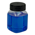 50mL Wide Mouth Clear PVC Bottles with Caps - Pack of 12