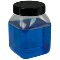 500mL Wide Mouth Clear PVC Bottles with Caps - Pack of 12