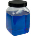 1000mL Wide Mouth Clear PVC Bottles with Caps - Pack of 12