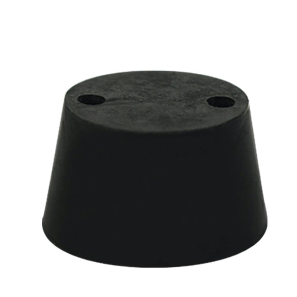 Size 5 Black Rubber Stopper with 2 Holes - Bag of Approx. 24