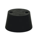 Size 3 Black Rubber Stopper with 2 Holes - Bag of Approx. 33