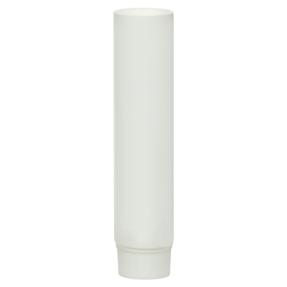 1/4 oz. White MDPE Open End Lotion Tube with Screw Cap