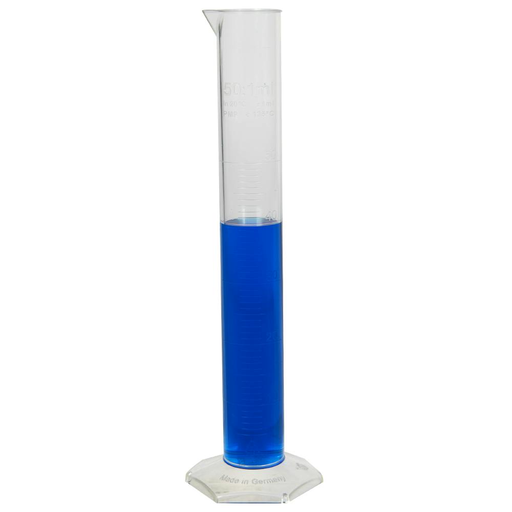 50mL Azlon® PMP Economy Molded Graduations Cylinder