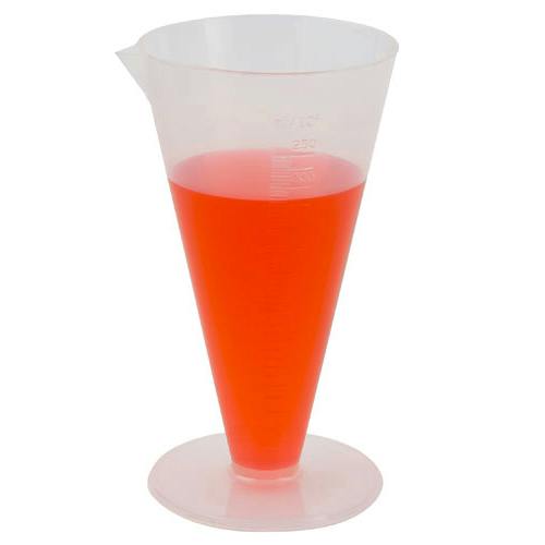250mL Kartell® Polypropylene Conical Graduate