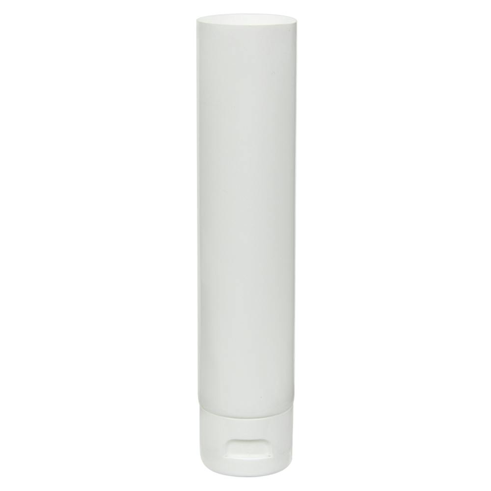 3 oz. White MDPE Open End Lotion Tube with Flip-Top Cap