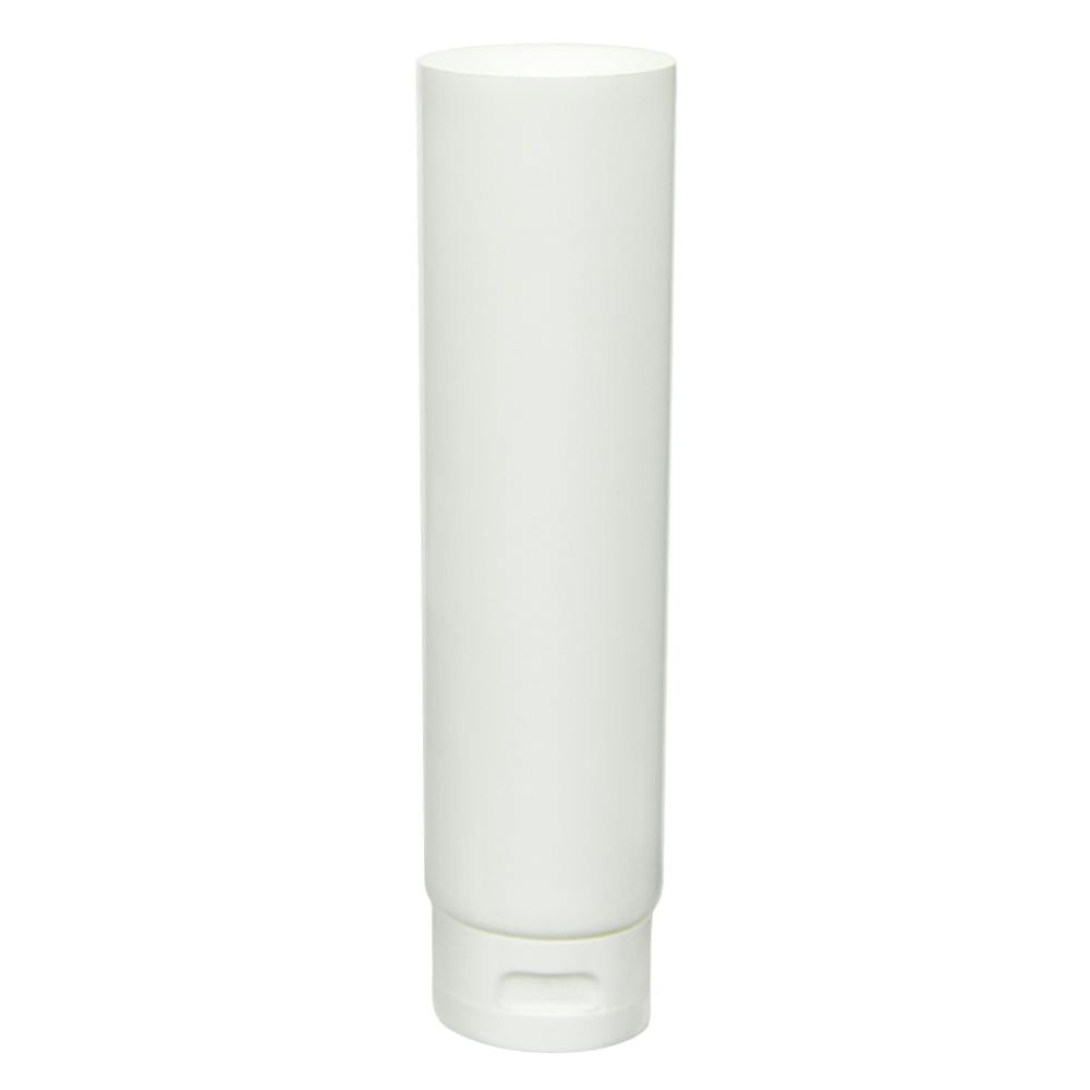 4 oz. White MDPE Open End Lotion Tube with Flip-Top Cap