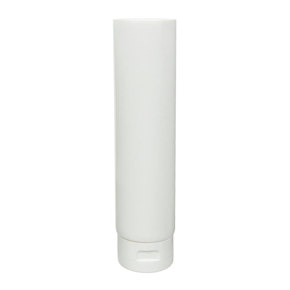 6 oz. White LDPE Open End Lotion Tube with Flip-Top Cap