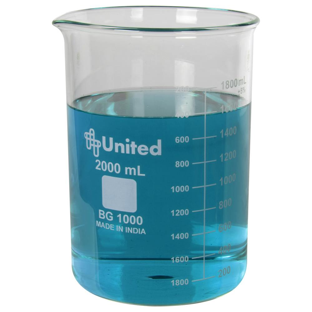 2000mL Low Form Glass Beaker