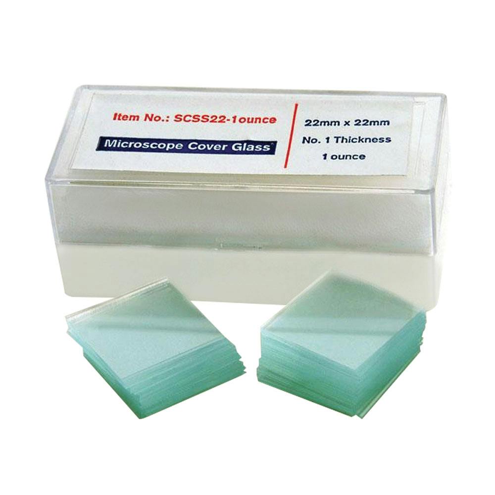 22mm L x 22mm W x 0.25mm Thick Coverslip