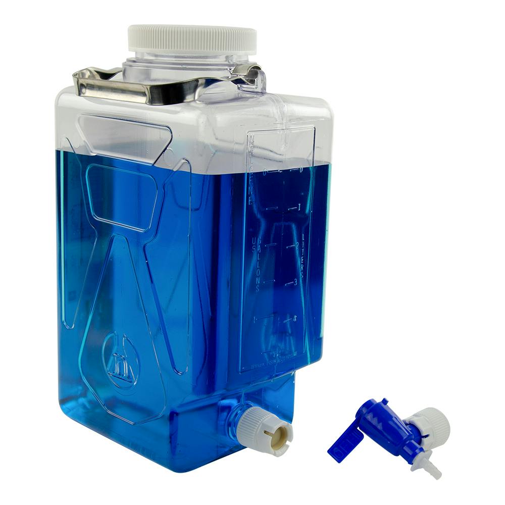 7.6 Liter/2 Gallon Rectangular Nalgene™ Clearboy™ Container with Spigot