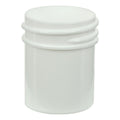 1/2 oz. White Polypropylene Straight-Sided Round Jar with 33/400 Neck (Cap Sold Separately)