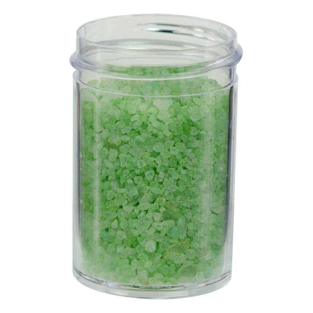 1 oz. Clear Polystyrene Straight-Sided Round Jar with 38/400 Neck (Cap Sold Separately)