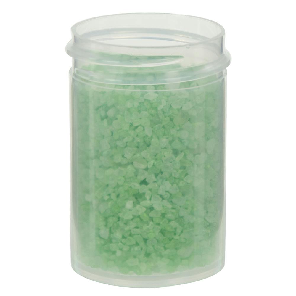 1 oz. Clarified Polypropylene Straight-Sided Round Jar with 38/400 Neck (Cap Sold Separately)