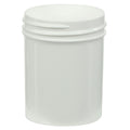 2 oz. White Polypropylene Straight-Sided Round Jar with 48/400 Neck (Cap Sold Separately)