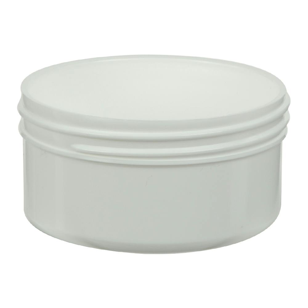2-1/2 oz. White Polypropylene Straight-Sided Round Jar with 70/400 Neck (Cap Sold Separately)