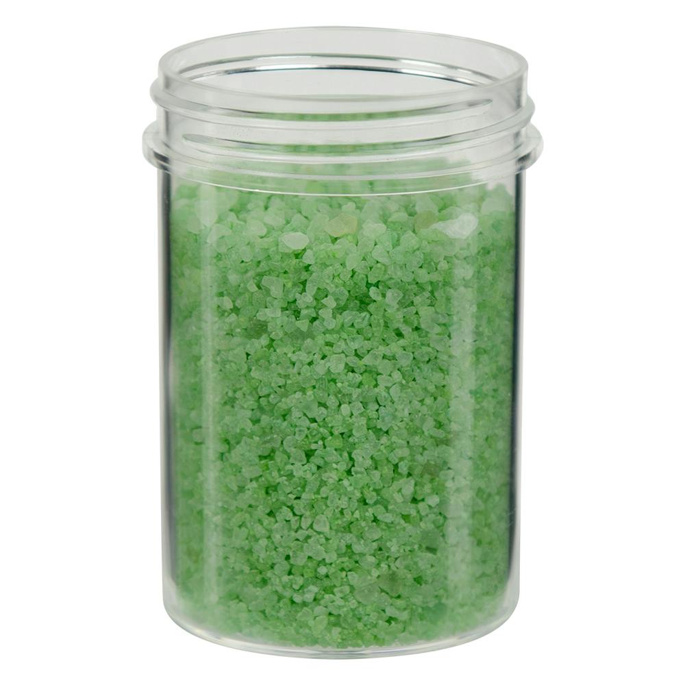 4 oz. Clear Polystyrene Straight-Sided Round Jar with 53/400 Neck (Cap Sold Separately)